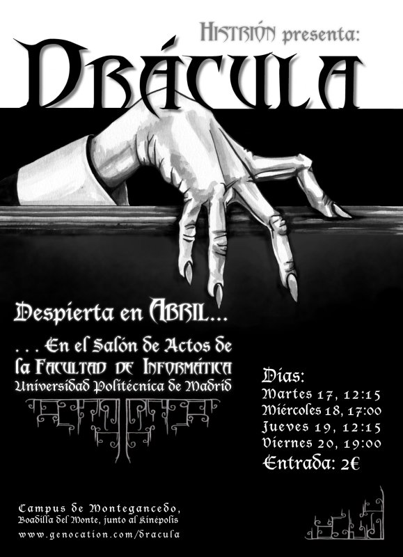 Cartel de la obra Drácula